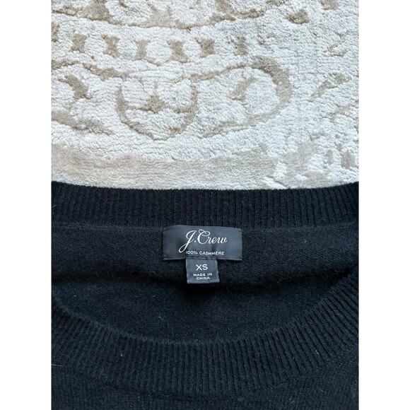 J.Crew 100% Cashmere Crewneck Sweater Black Women’s XS - Picture 3 of 5